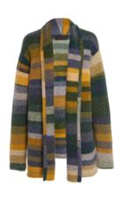 The Elder Statesman Italy Intarsia-knit Cashmere Cardigan