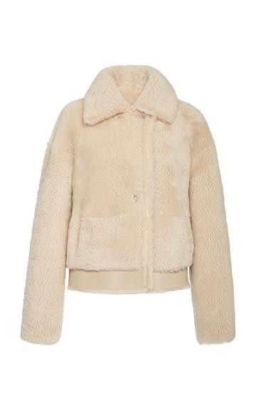 Common Leisure Iris Shearling Aviator Jacket
