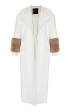 Bibhu Mohapatra Coat With Sheared Beaver Cuffs