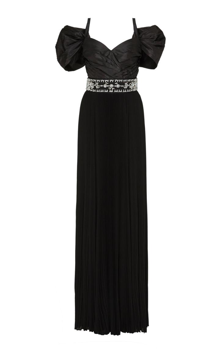 Prada Crystal-embellished Taffeta Gown