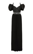 Prada Crystal-embellished Taffeta Gown