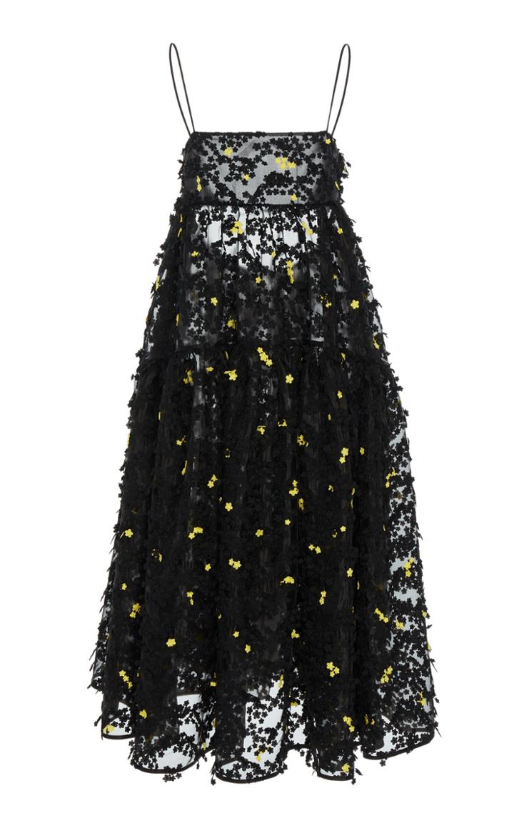 Cecilie Bahnsen Sofie Sleeveless Lace Open Back Dress