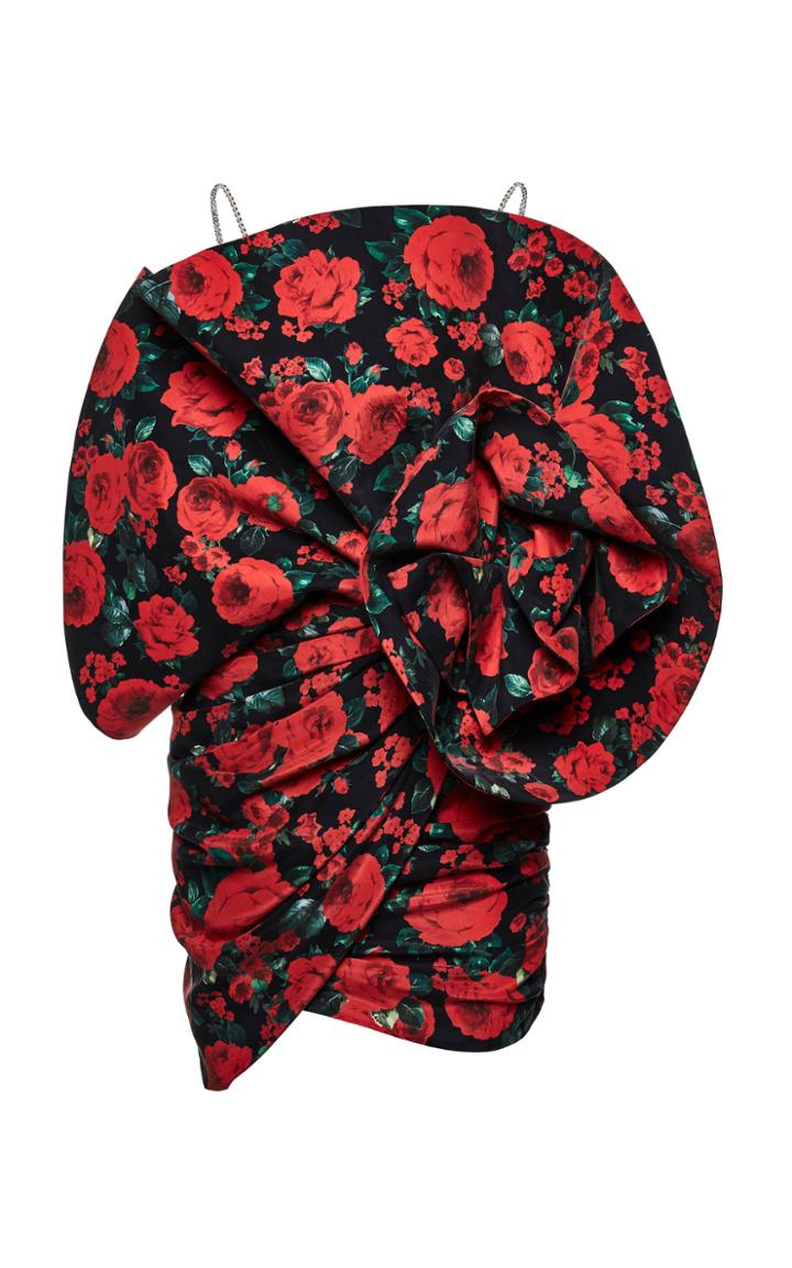 Moda Operandi Magda Butrym Belgrade Floral-print Silk Mini Dress Size: 36