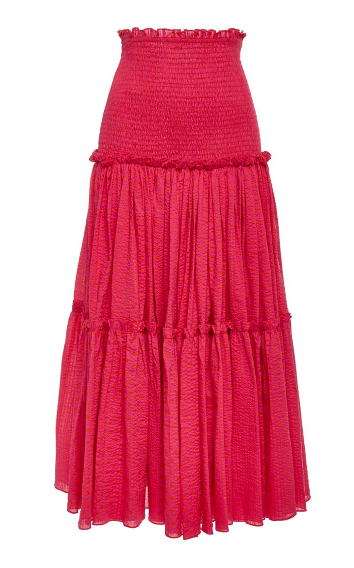 Alexis Lynxa Tiered Cotton Maxi Skirt