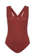 Three Graces London Elletra Cross Back Swimsuit