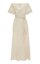 Moda Operandi Mara Hoffman Adelina Cotton-linen Off-the-shoulder Dress Size: Xxs