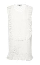 Maison Pre Ruffled Lace Sleeveless Blouse