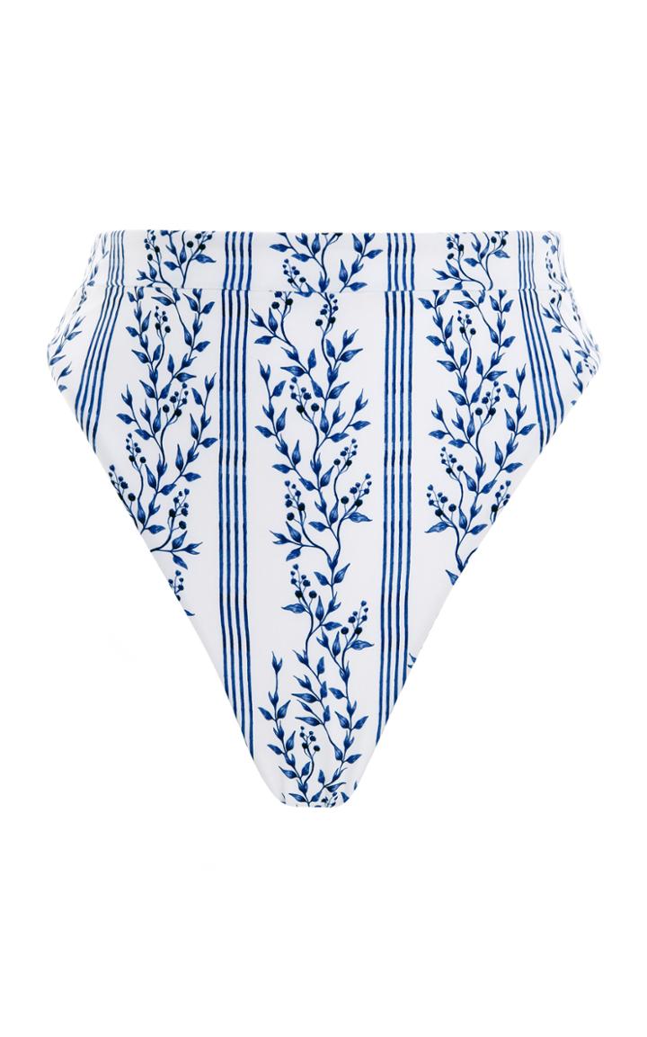 Moda Operandi Agua By Agua Bendita Comino Grosellas-print High-rise Bikini Bottom