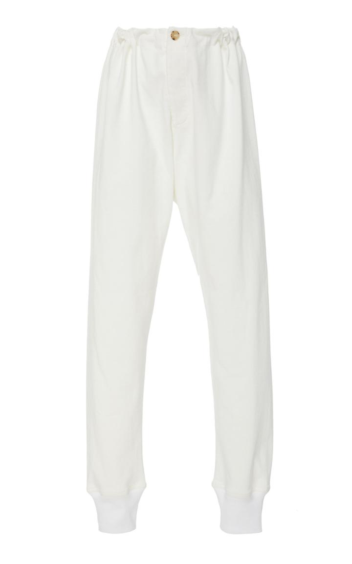 Bassike Slouch Cotton Straight-leg Pants