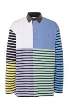 Jw Anderson Striped Cotton-jersey Rugby Polo