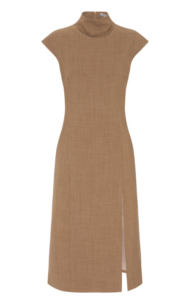 Moda Operandi Anna Quan Reina Wool-blend Slit Dress