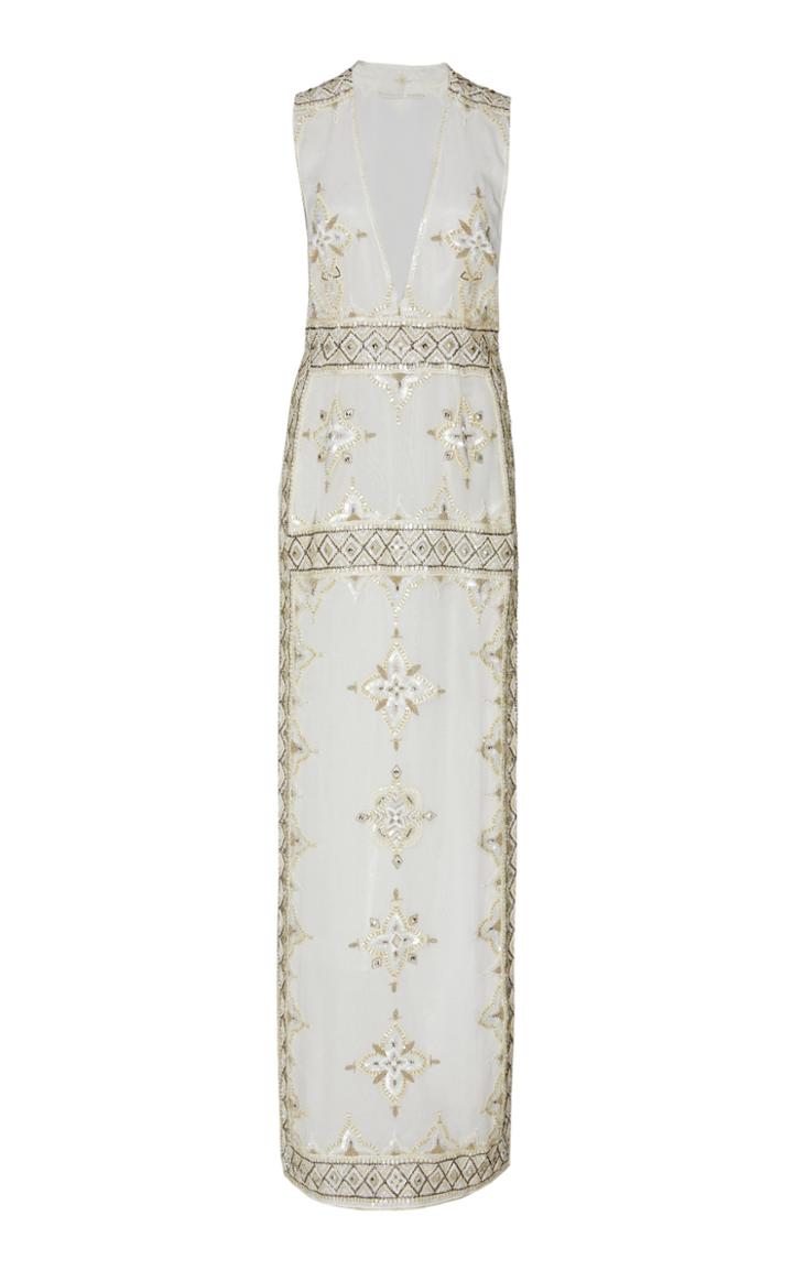 Cucculelli Shaheen Pearlescent Silk Gown