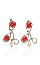 Marni Earrings With Glass And Pearls