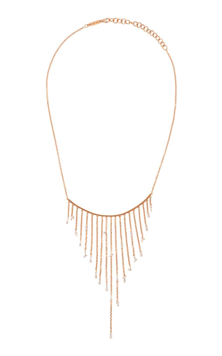 Suzanne Kalan Rose Gold Diamond Necklace