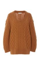 Vince Oversized Cable-knit Wool-cashmere Sweater