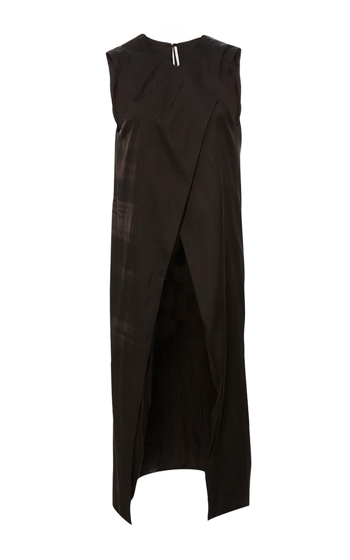 Rosetta Getty Cross Front Parachute Satin Top