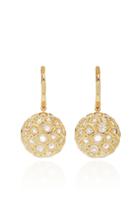 Sidney Garber Honeycomb Earrings In Yellow Gold