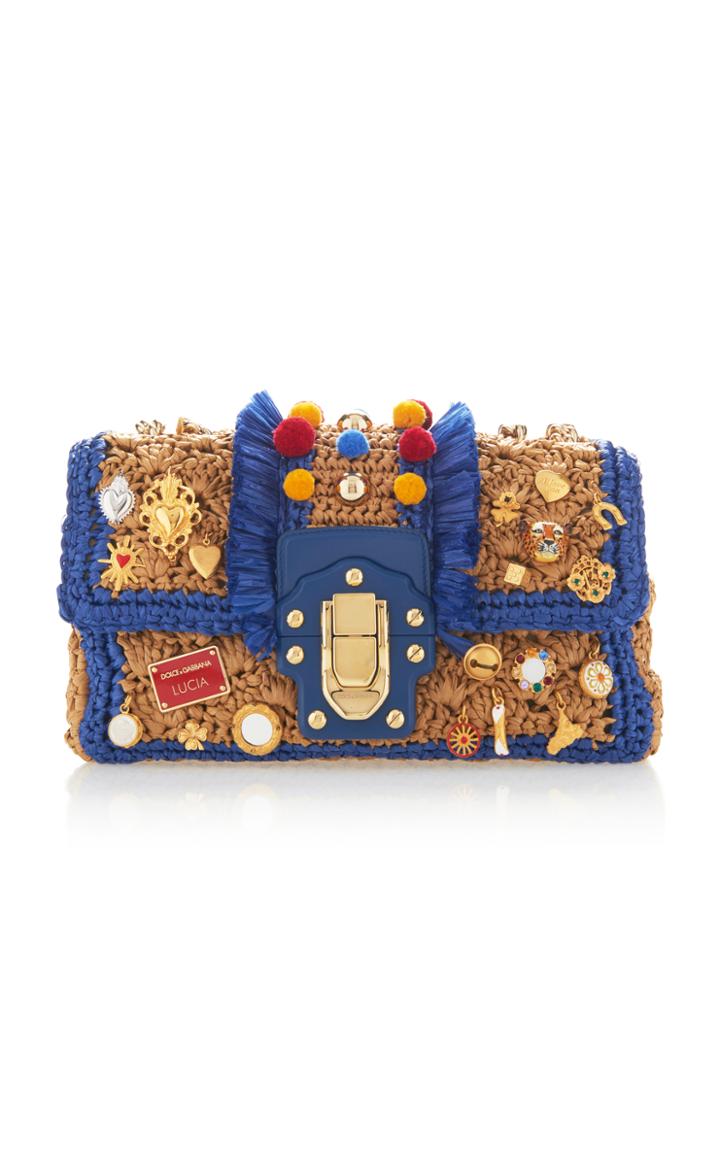 Dolce & Gabbana Raffia Shoulder Bag