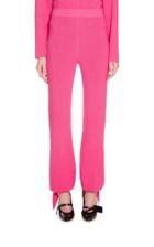 Moda Operandi Off-white C/o Virgil Abloh Cozy Ribbed Cashmere Bow Pants Size: 38