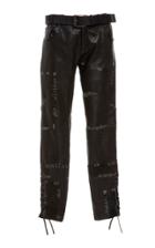 Redemption Leather Python Patch Pants