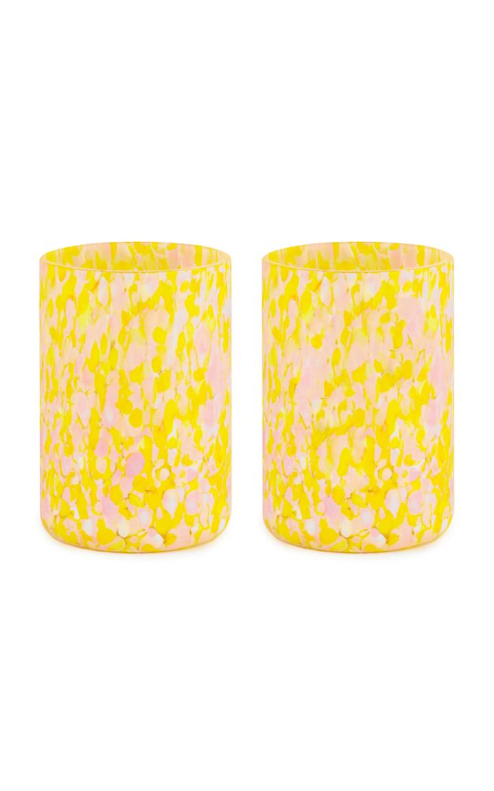 Moda Operandi Stories Of Italy Set Of Msm 2 Yellow & Pink Glasses