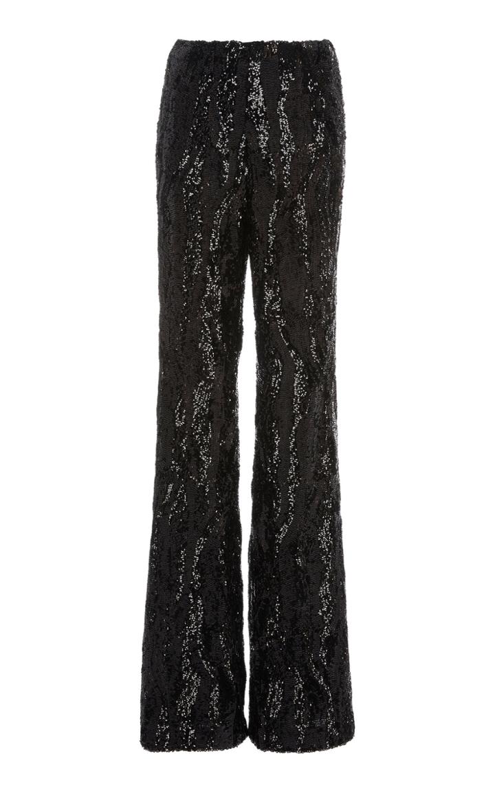 Rachel Gilbert Dinah High-rise Straight-leg Sequin Pants