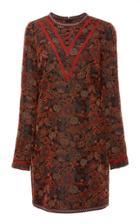 Anna Sui Floral Daze Jacquard Dress
