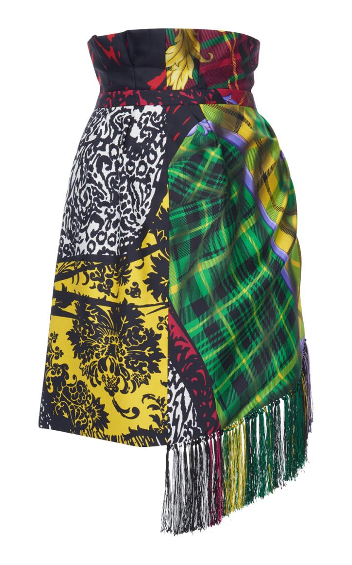 Versace Multicolored Asymmetrical Skirt