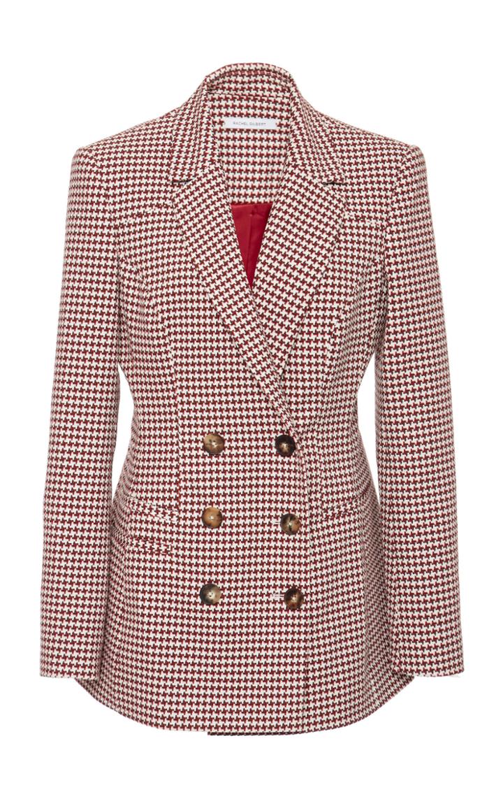 Moda Operandi Rachel Gilbert Maisie Gingham Blazer Size: Xs
