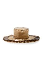 Federica Moretti Wide-brimmed Straw Hat