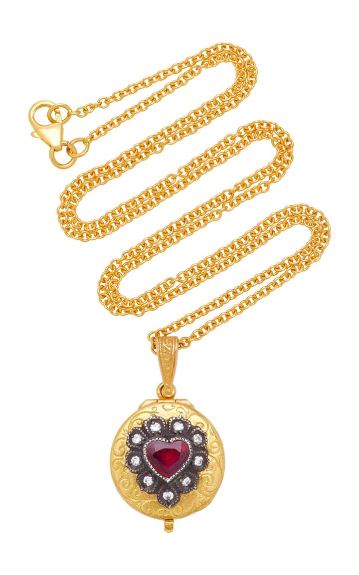 Arman Sarkisyan 22k Gold Ruby And Diamond Necklace