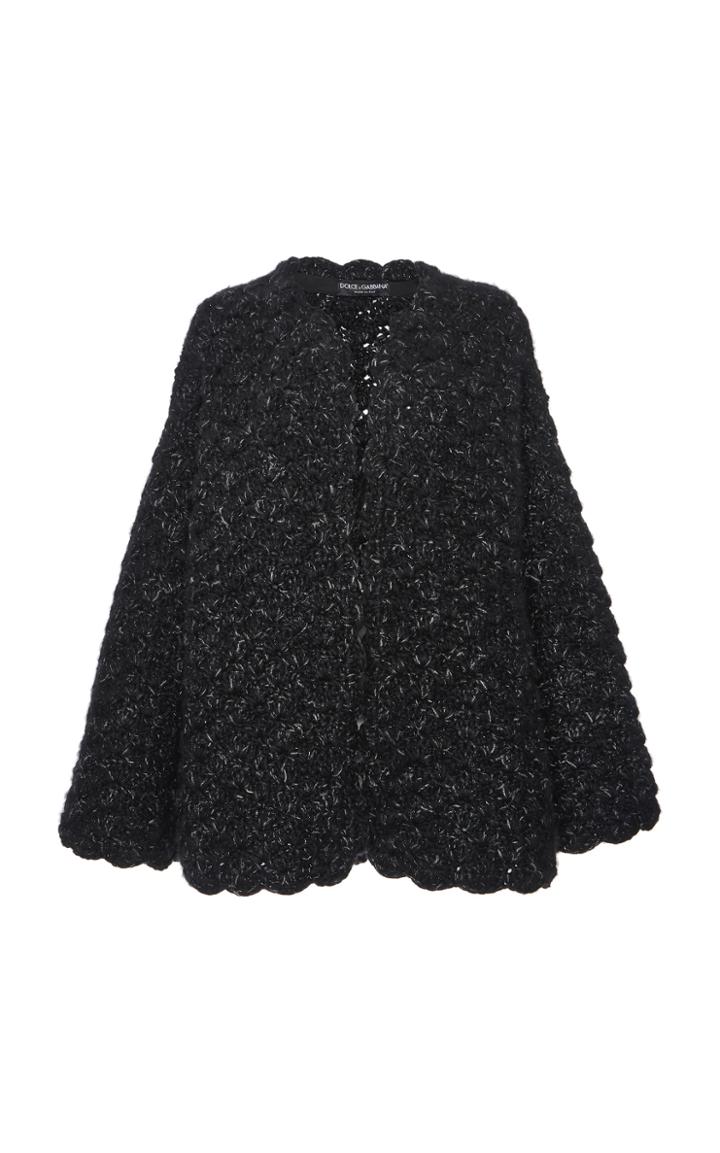 Moda Operandi Dolce & Gabbana Scalloped Knit Cardigan