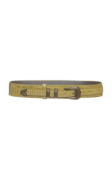 Bottega Veneta Crocodile Ottone Belt