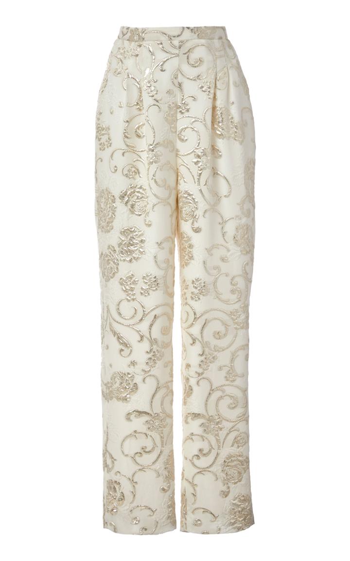 Rodarte Jacquard Straight-leg Pants