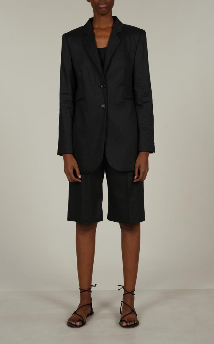Moda Operandi La Collection Valentina Linen-blend Single Breasted Blazer