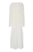 Toteme Coripe Smocked Linen-silk Dress