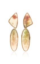 Guita M 18k Gold Garnet Earrings