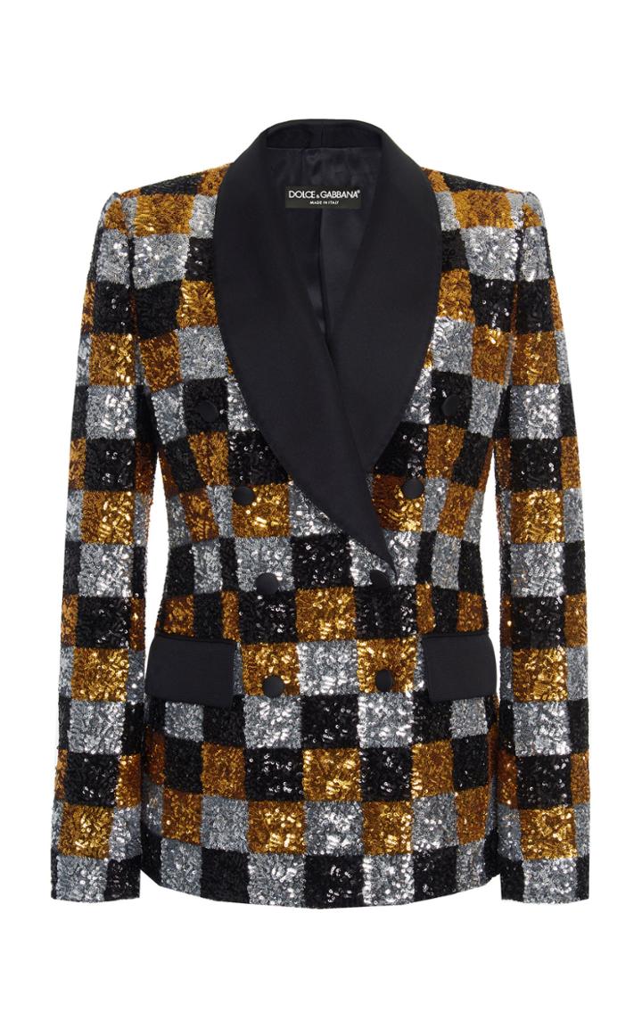 Dolce & Gabbana Double-breasted Sequin Blazer