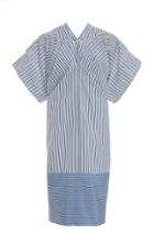 Salvatore Ferragamo Striped Poplin Dress