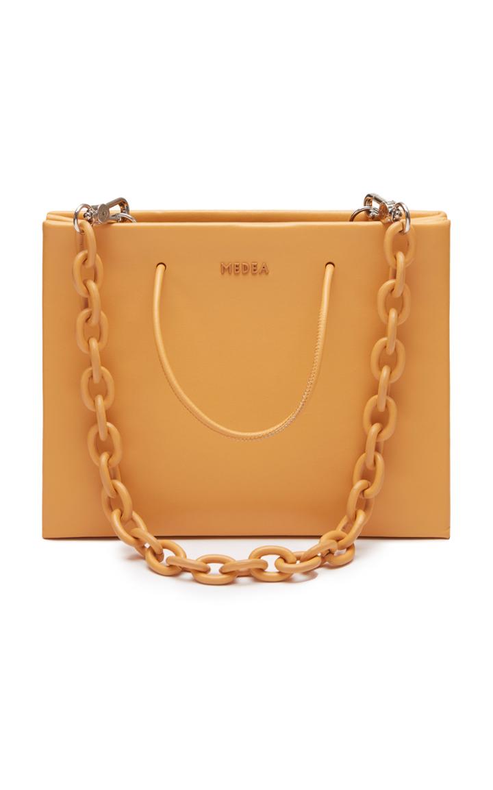 Medea Hanna Leather Chain Top Handle Bag