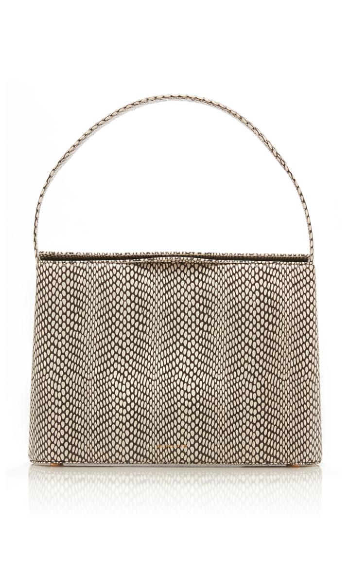 Moda Operandi Rejina Pyo Felix Snake-effect Leather Top-handle Bag