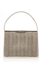 Moda Operandi Rejina Pyo Felix Snake-effect Leather Top-handle Bag