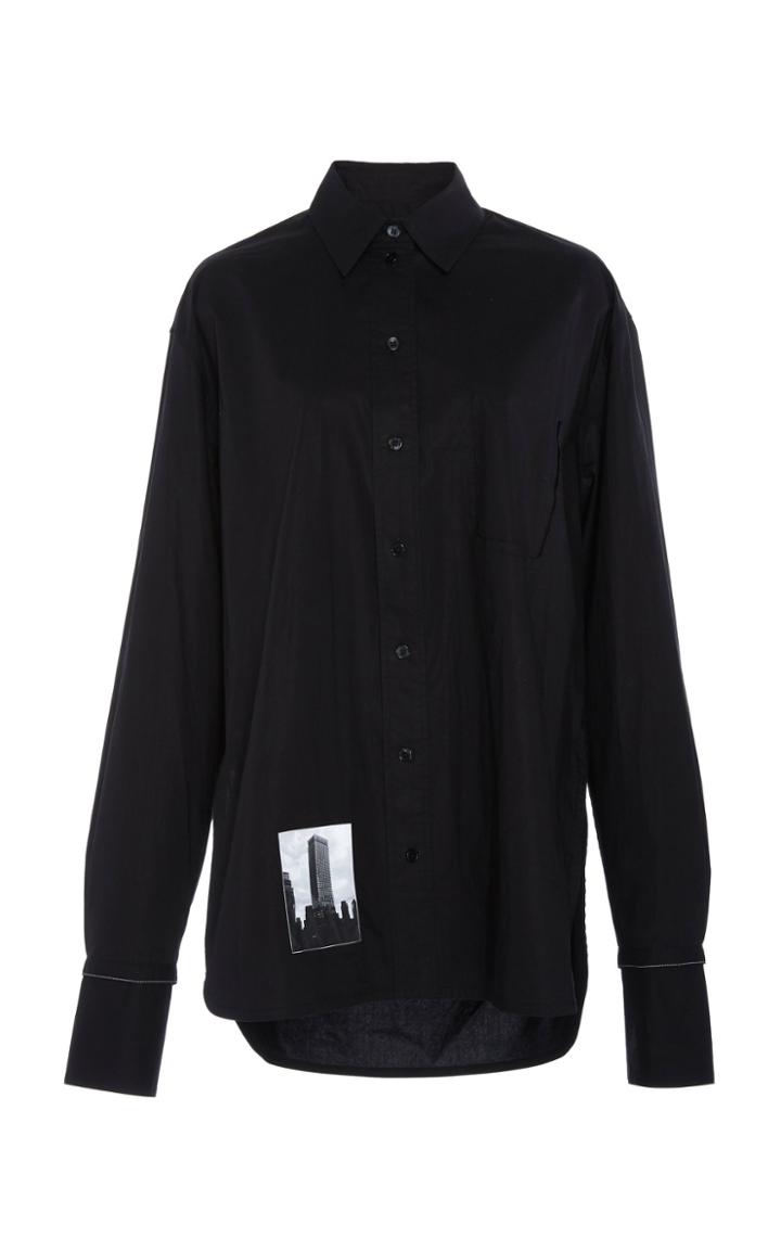 Proenza Schouler Deconstructed Cotton Poplin Shirt