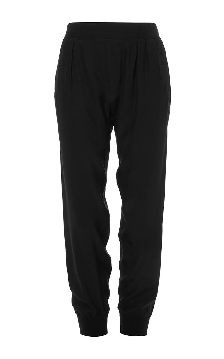 Atm Black Silk Jogging Pants