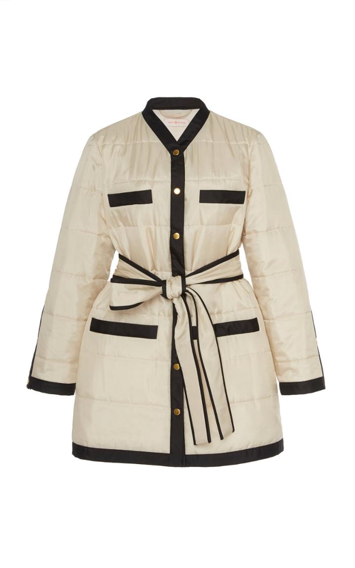 Tory Burch Quilted Long Jacket