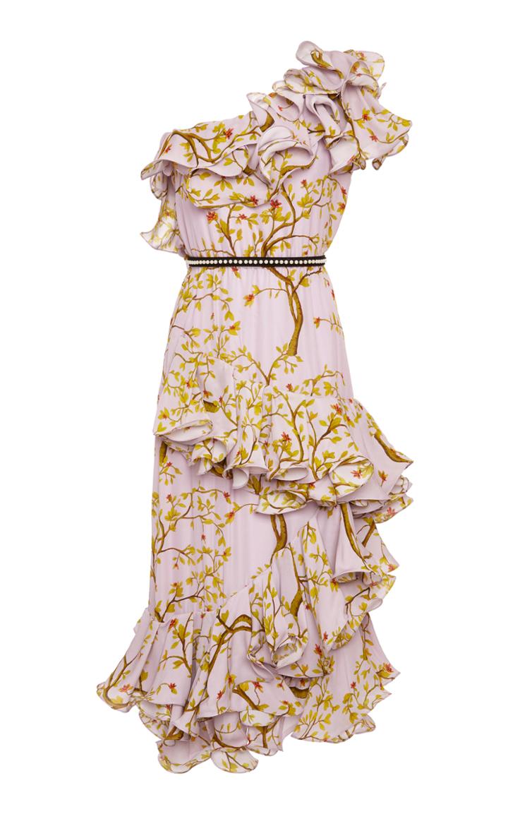 Johanna Ortiz M'o Exclusive Crystal Palace Silk Double Georgette Dress
