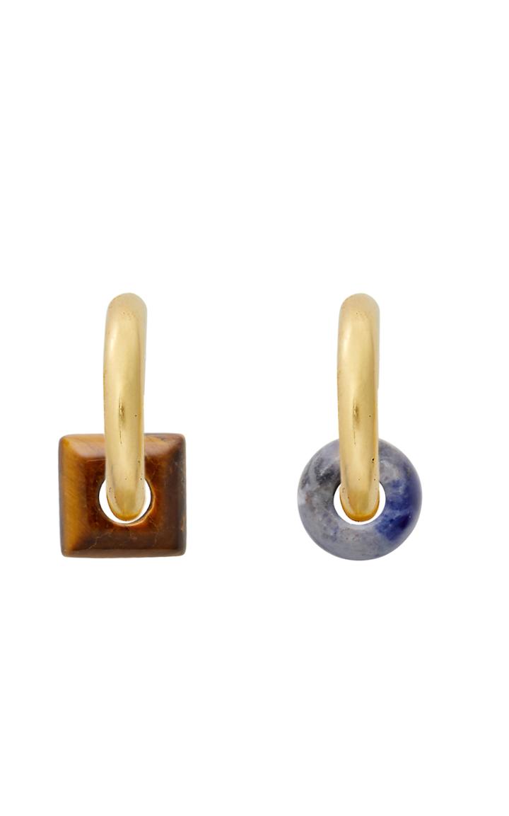 Moda Operandi Brinker & Eliza Gold-plated And Gemstone Brooklyn Hoops