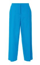 Escada Teli Wide Leg Cotton-blend Cropped Pants