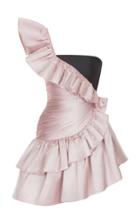 Rasario Ruffle Shoulder Mini Dress