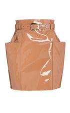 Moda Operandi Sally Lapointe Patent Leather Patch Pocket Mini Skirt